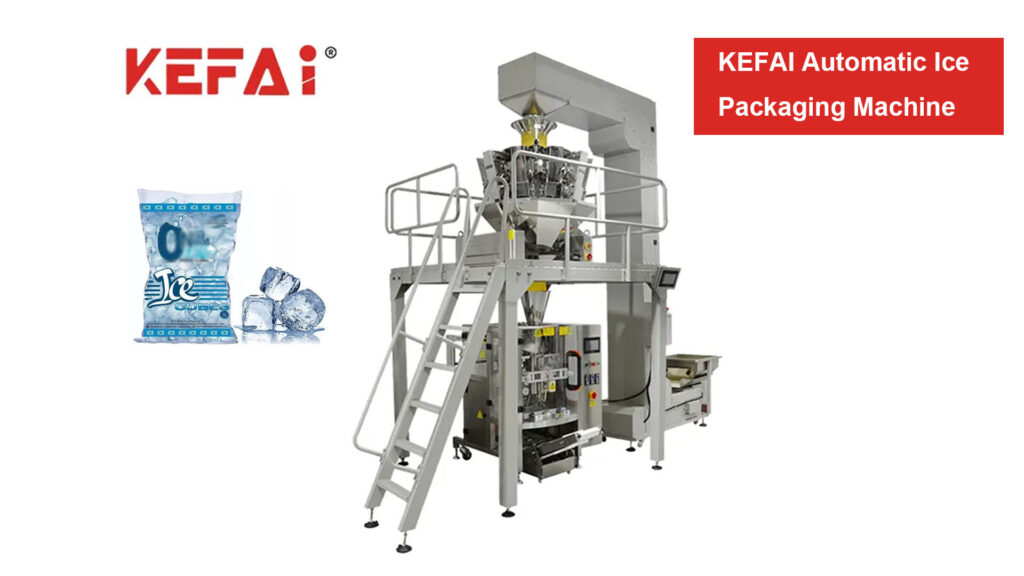 KEFAI Automatisk flerhovedsvægt VFFS-pakkemaskine ICE Cube