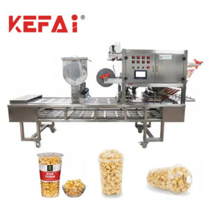 KEFAI Popcorn Cup Fyldningsforseglingspakkemaskine